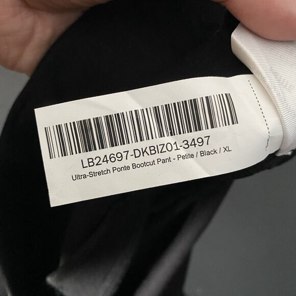 Quince Ultra Stretch Ponte Bootcut Pants Women's XL Petite Office Career Black - Picture 10 of 13